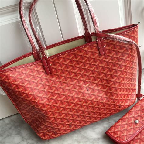 goyard tote bag red|luxury tote bag goyard.